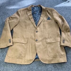 Alan Flusser Sport Coat Men's Casual Blazer Jacket Paisley Lined Size L Large